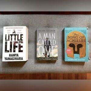 3 books for $25, Little Life, A Man Called Ove, The Song of Achilles